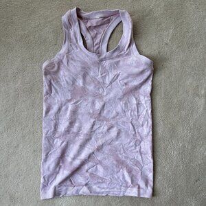 Athleta Pink Camo Momentum Seamless Tank